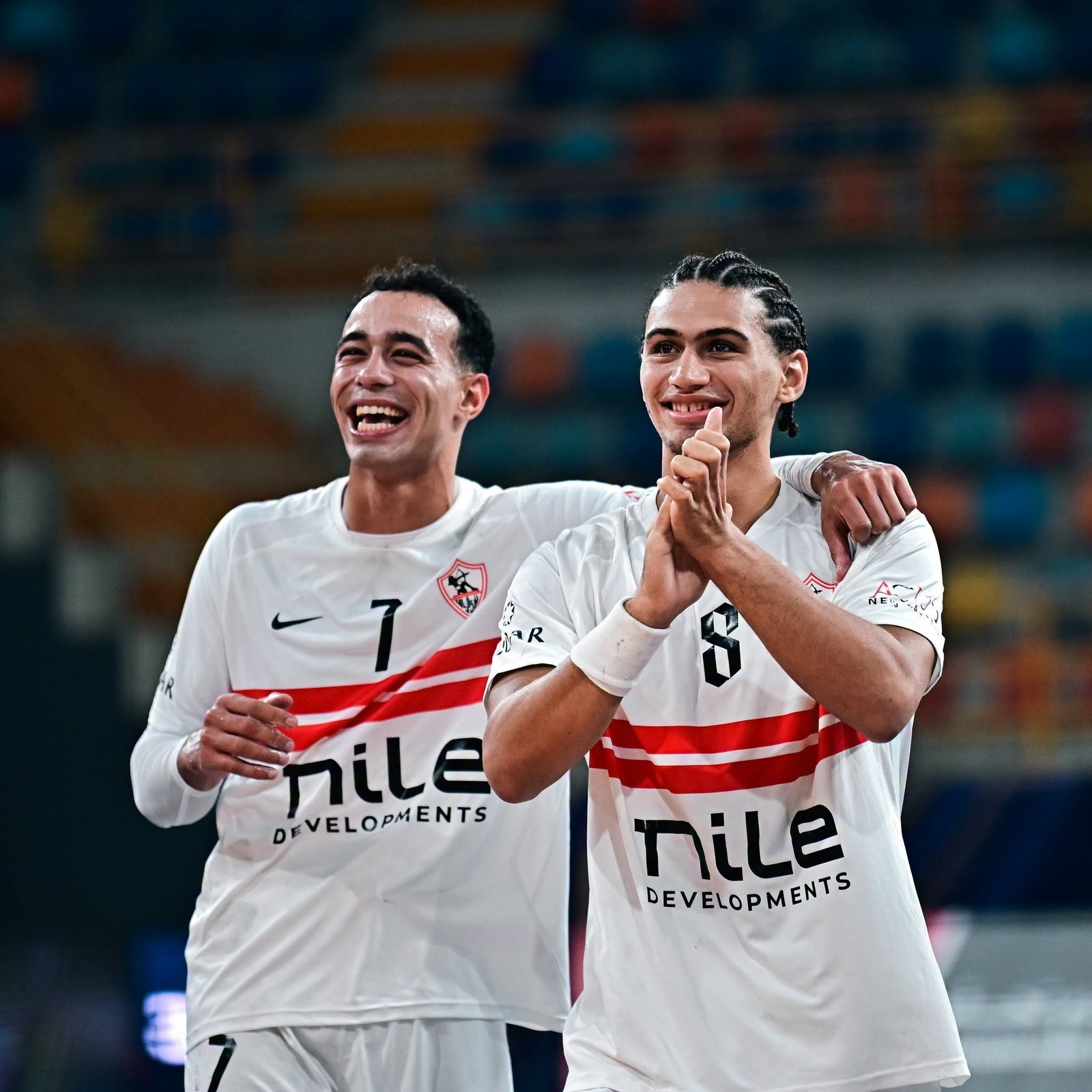 فرحة لاعبي الزمالك